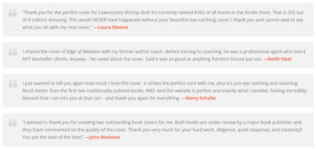 Book Cover Designer Reviews