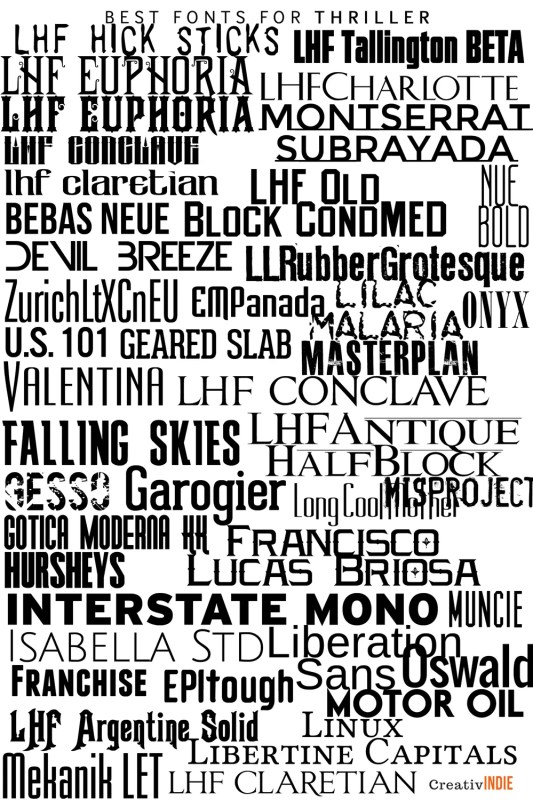 best free bold thriller fonts 
